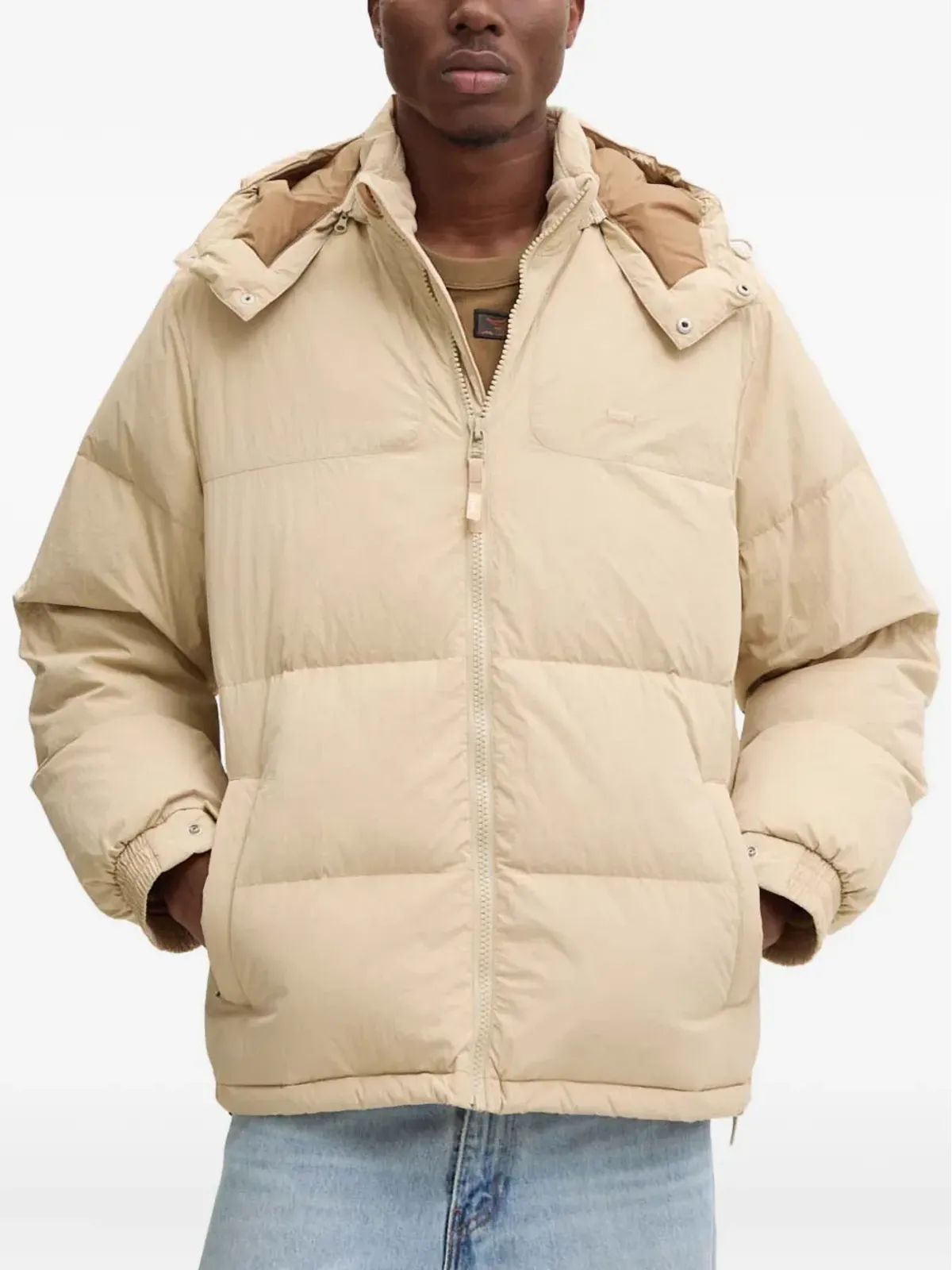 Levi's ロックリッジ フード付きパファージャケット - 画像1