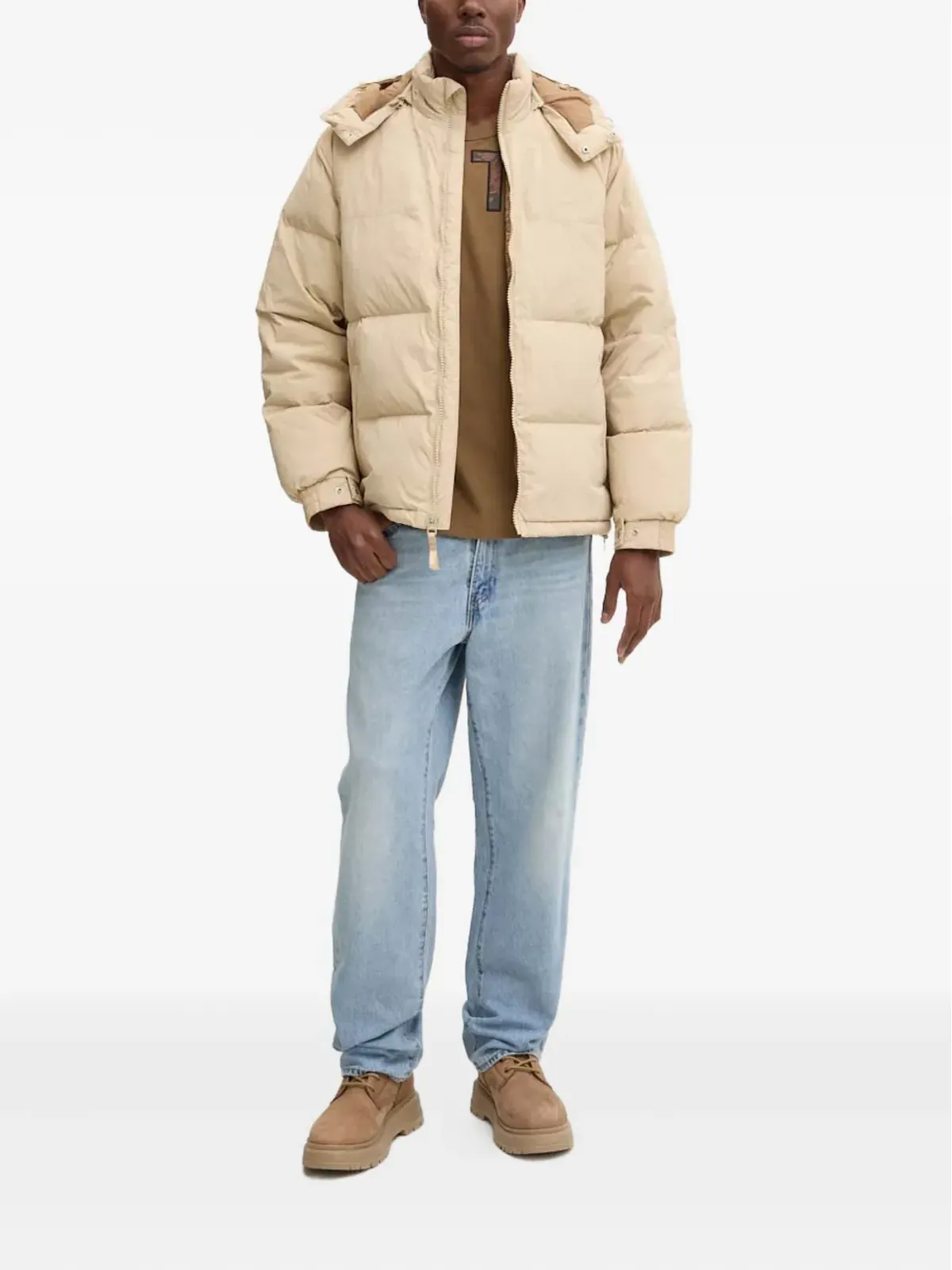 Levi's ロックリッジ フード付きパファージャケット - 画像2
