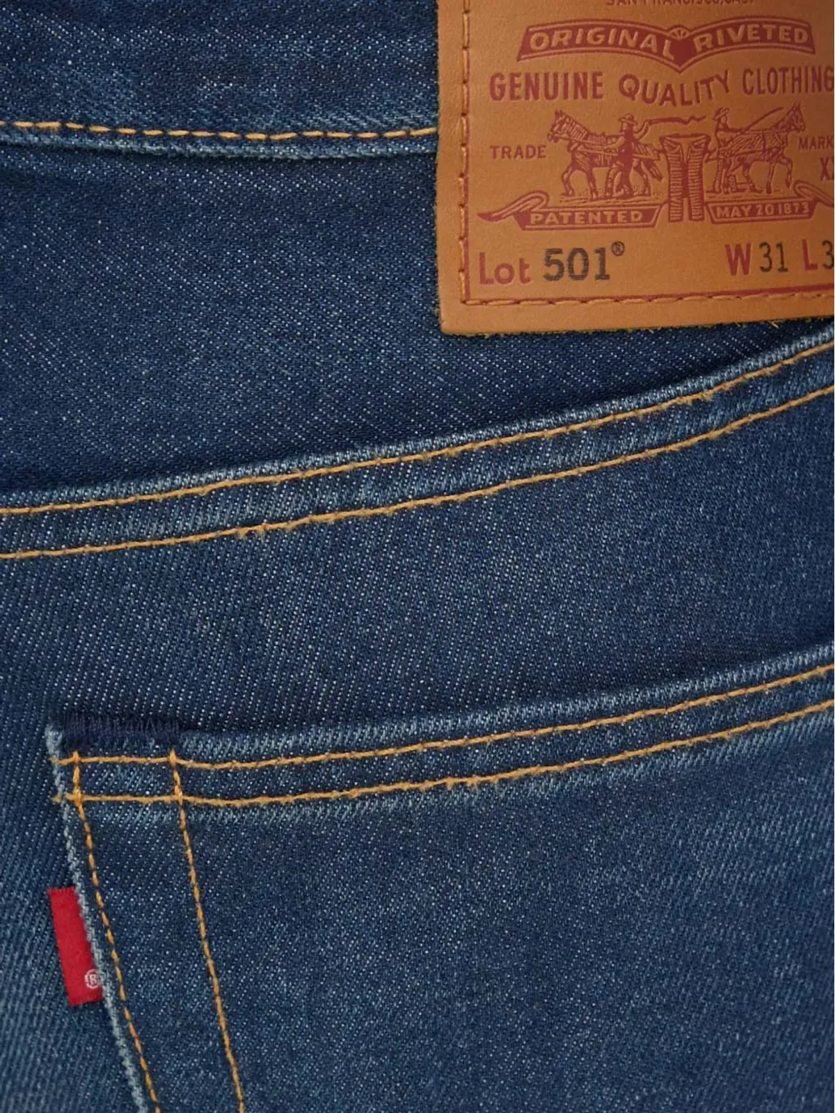 Levi's 501 リベット デニム - ブルー - 画像4