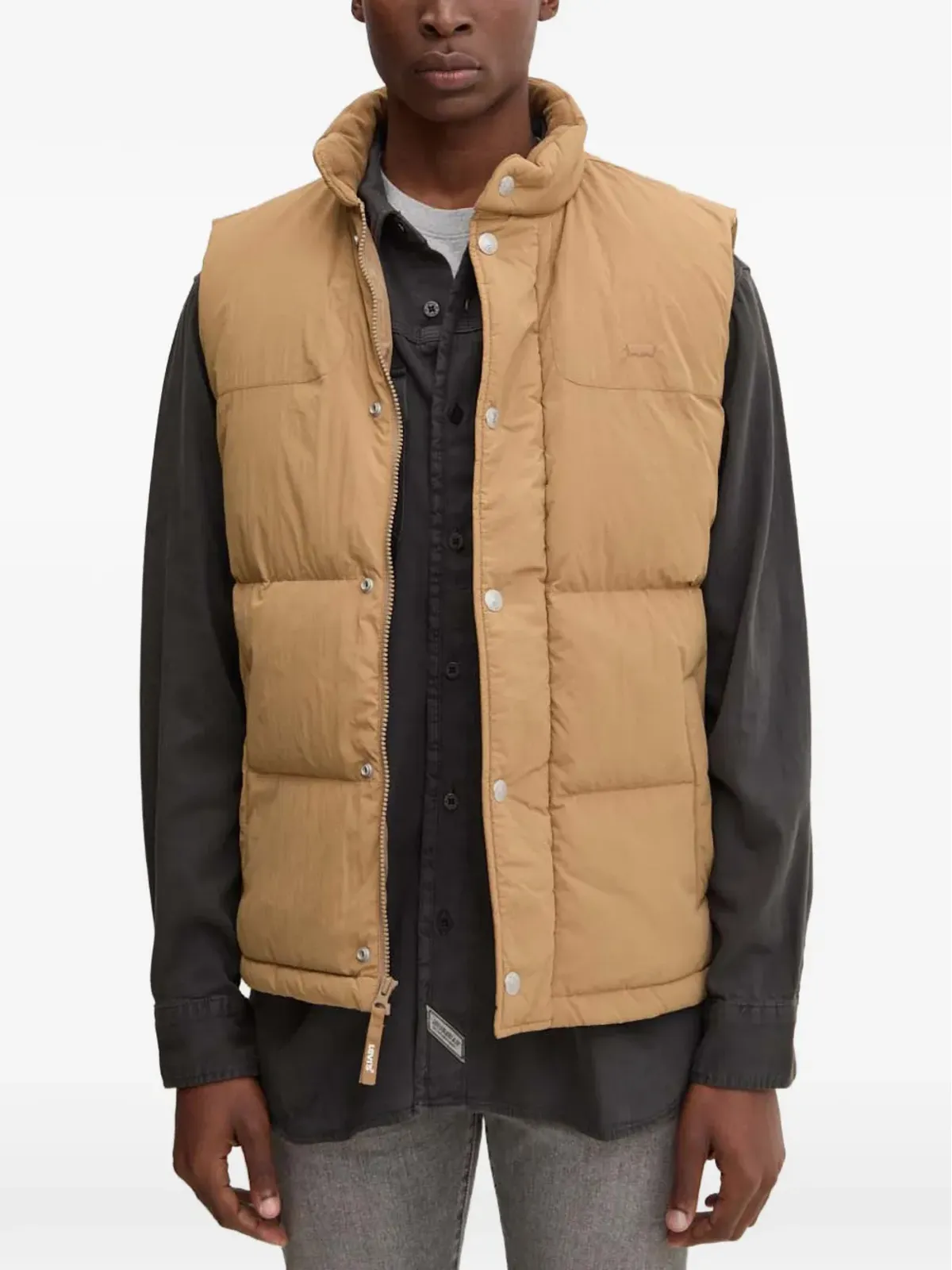 Levi's ロックリッジ ボタン付きキルティングジレ - 画像1