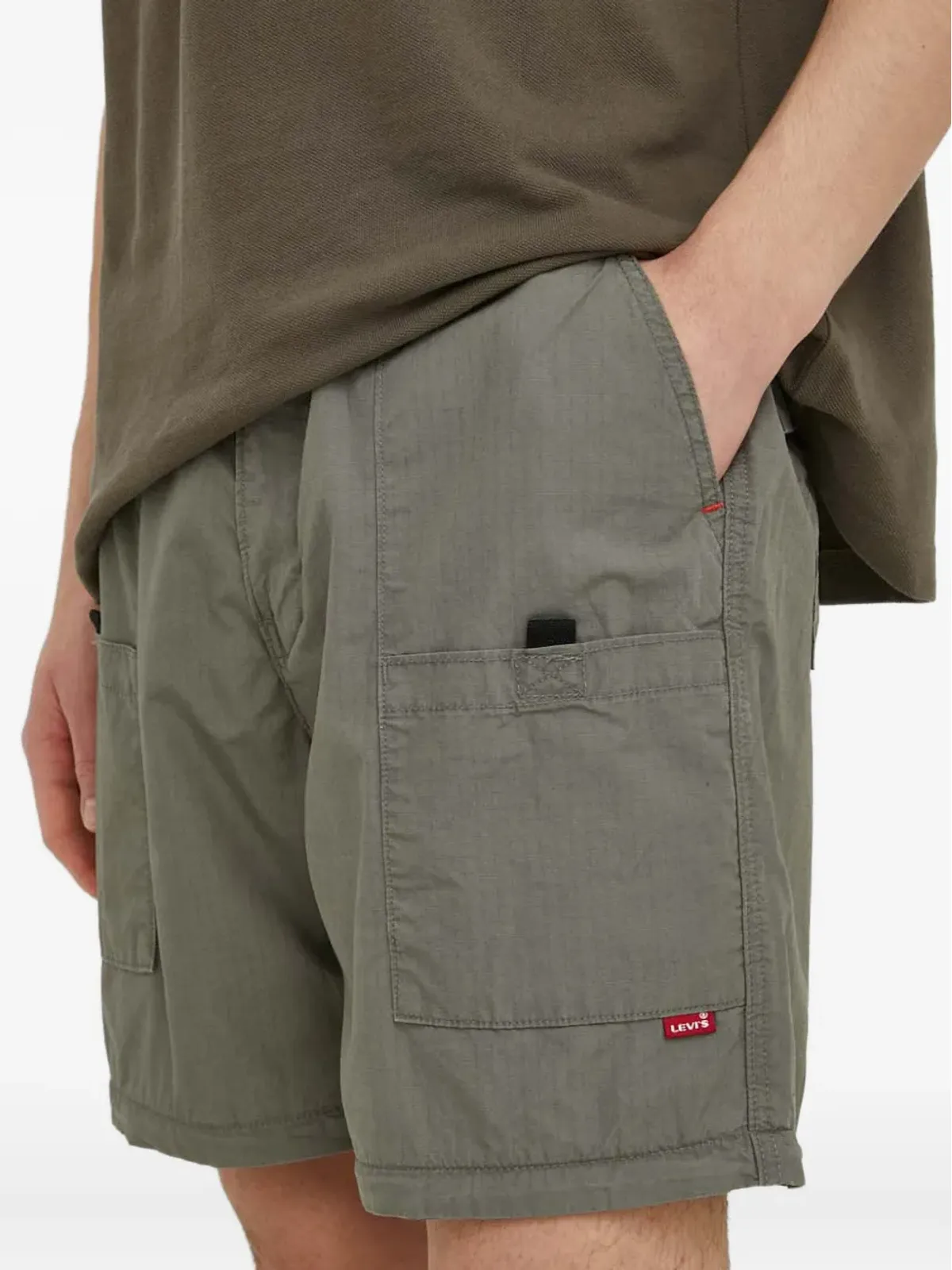 Levi's ユーティリティ ジップディテールパンツ グリーン - 画像3