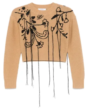 Max Mara 刺繍入りセーター - ブラウン - サムネイル1