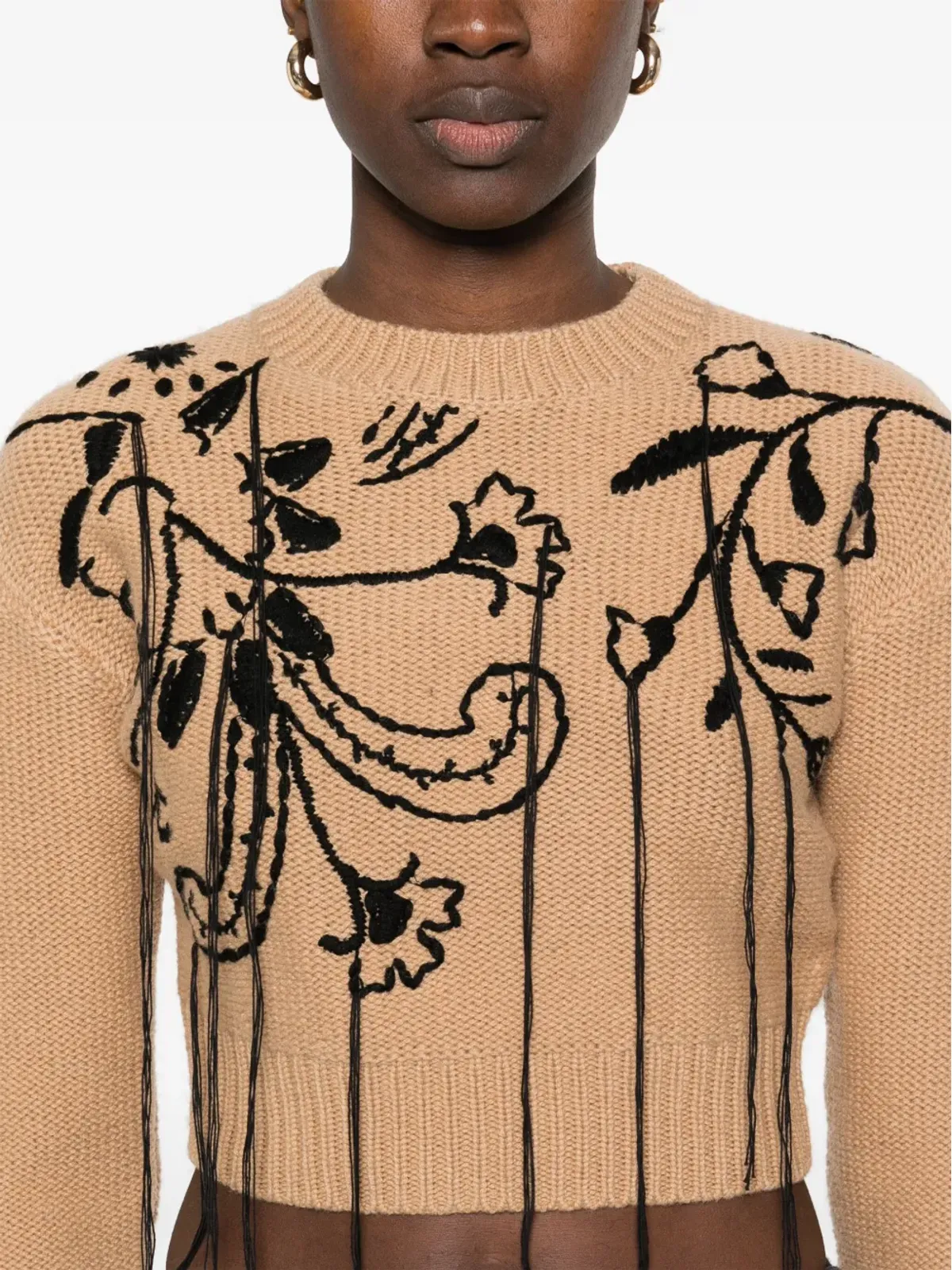 Max Mara 刺繍入りセーター - ブラウン - 画像5