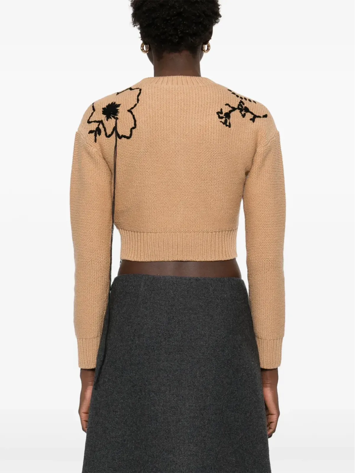 Max Mara 刺繍入りセーター - ブラウン - 画像4