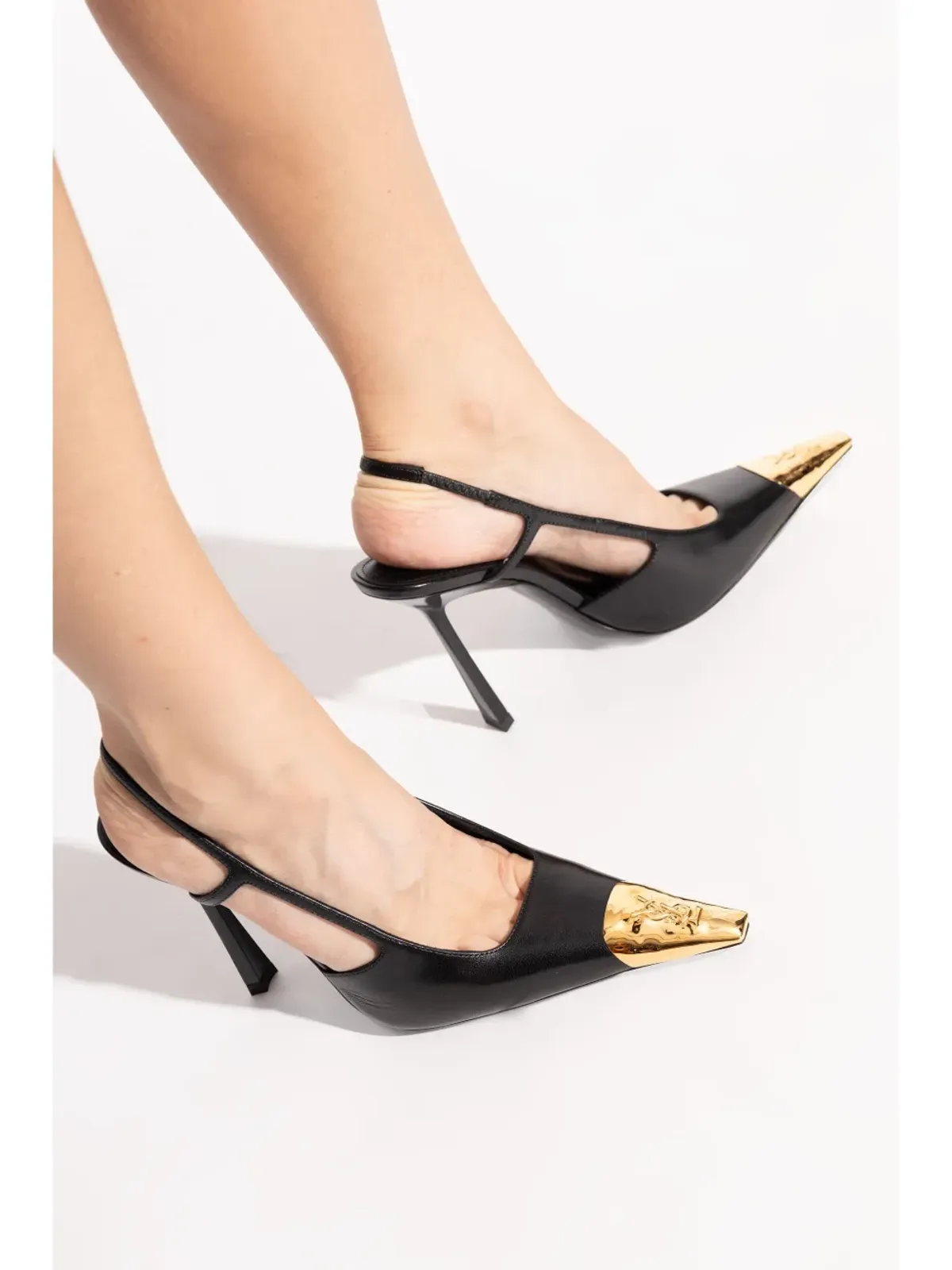 Saint Laurent ジャンヌ スリングバックパンプス - 画像5