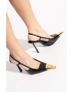 Saint Laurent ジャンヌ スリングバックパンプス - サムネイル5