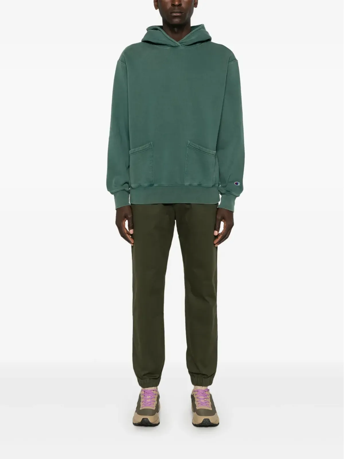 Champion Heritage hoodie - Green - 画像2