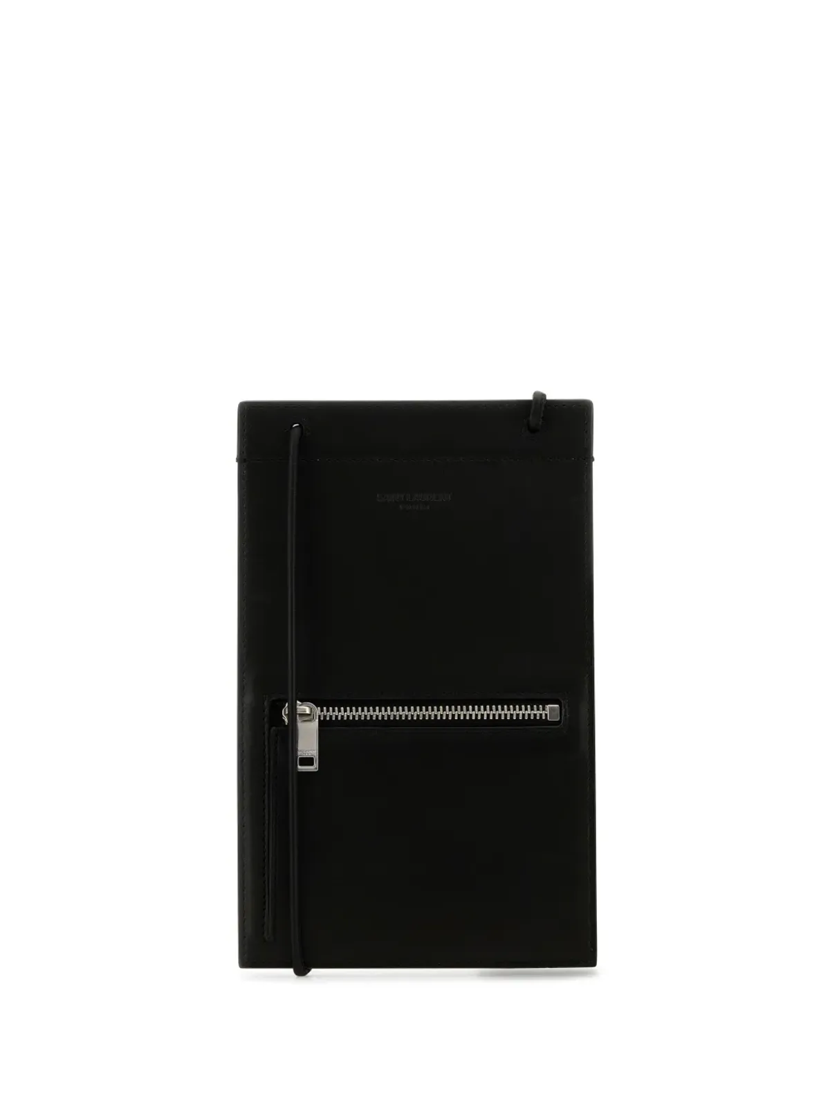 Saint Laurent ブラック レザー カードホルダー - 画像1