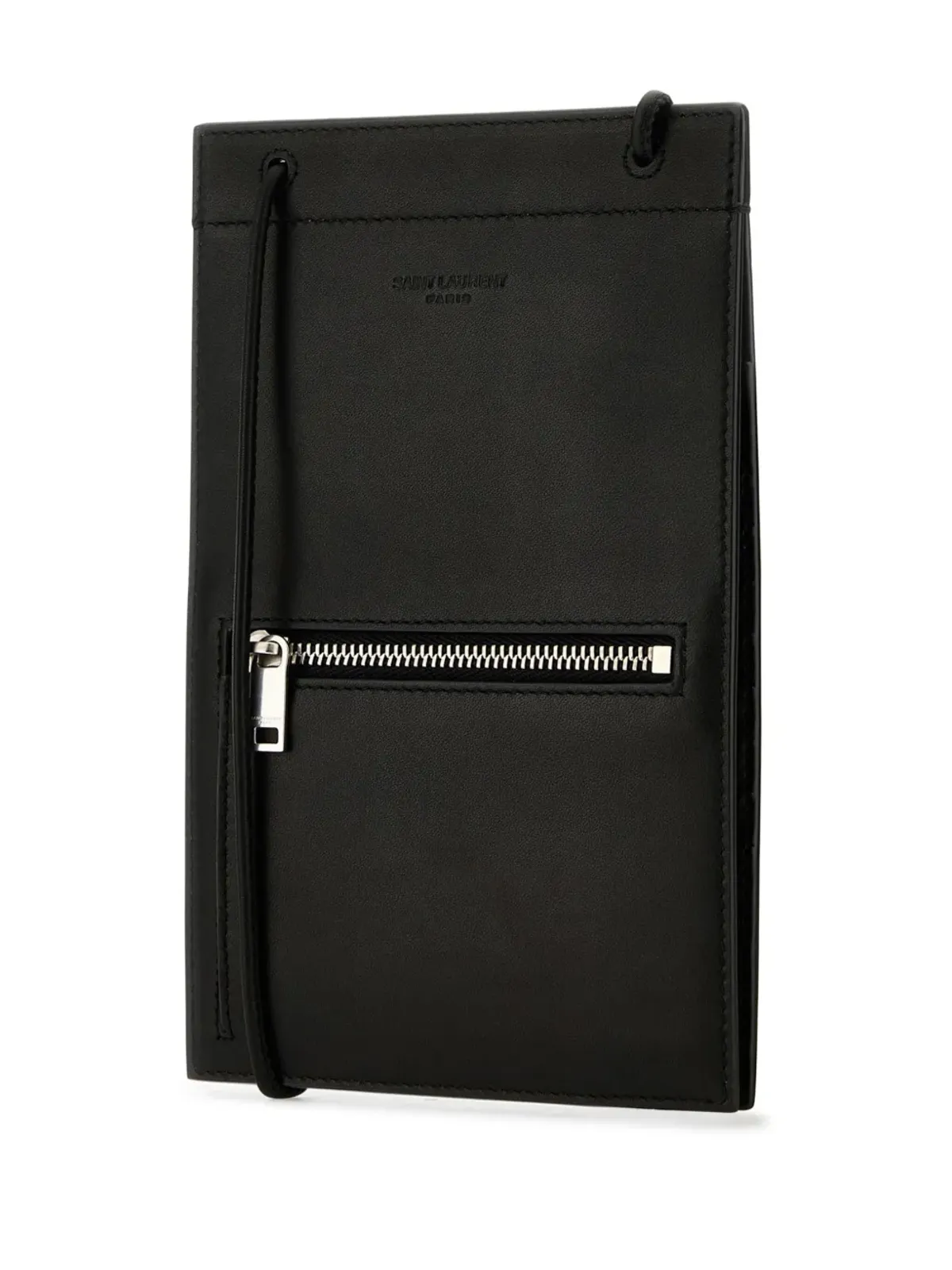 Saint Laurent ブラック レザー カードホルダー - 画像2