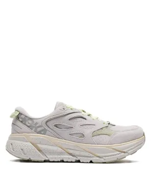 HOKA Clifton L スエード グレー スニーカー - サムネイル1