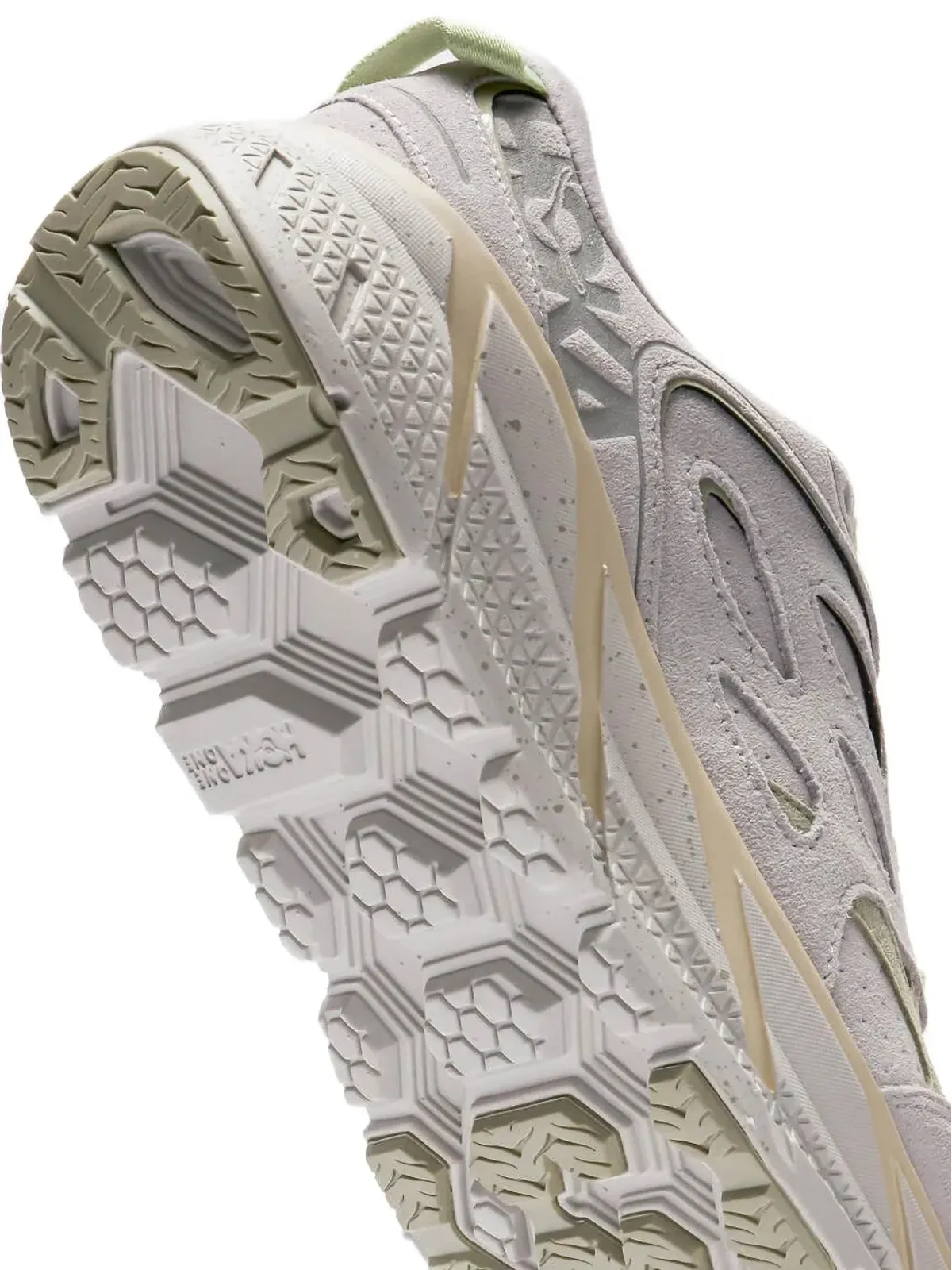 HOKA Clifton L スエード グレー スニーカー - 画像5