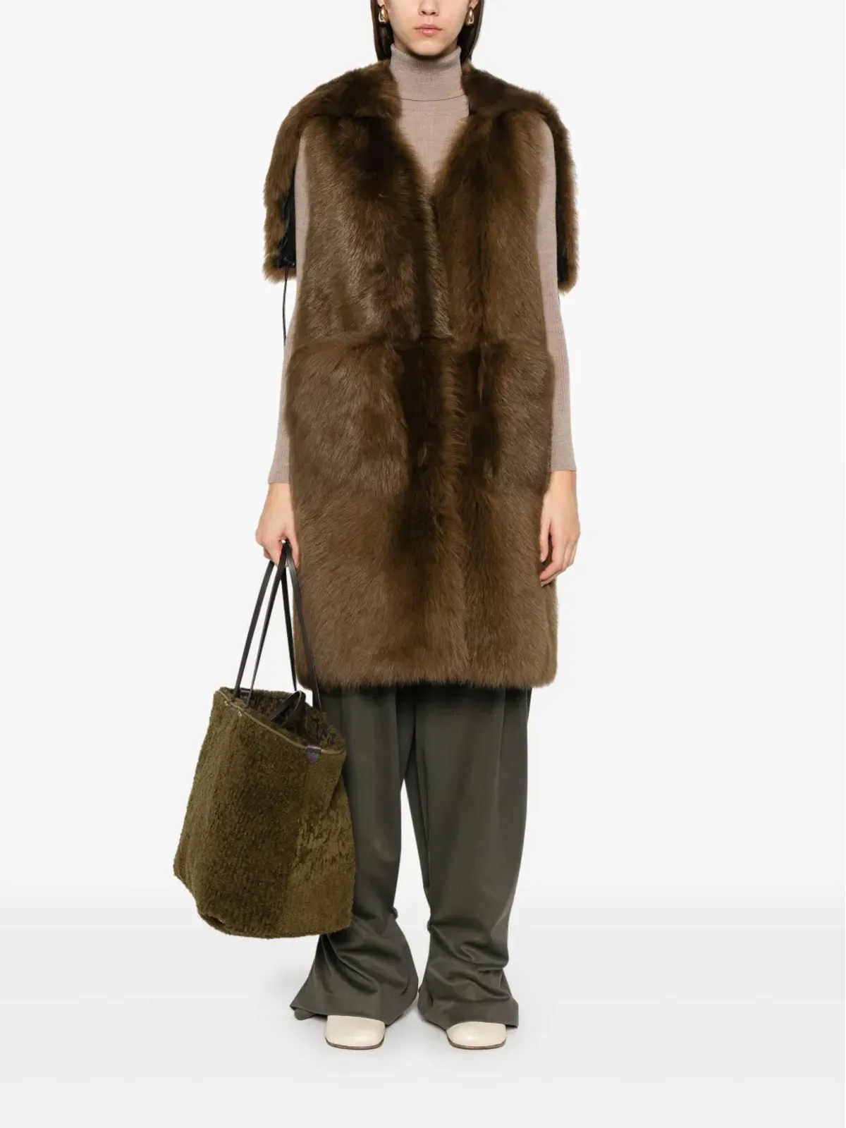 Max Mara アミーカ コート - ブラウン - 画像2