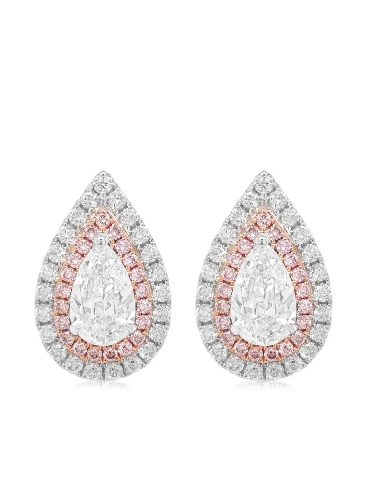 HYT Jewelry 18Kホワイトゴールド ダイヤモンド イヤリング - 画像1