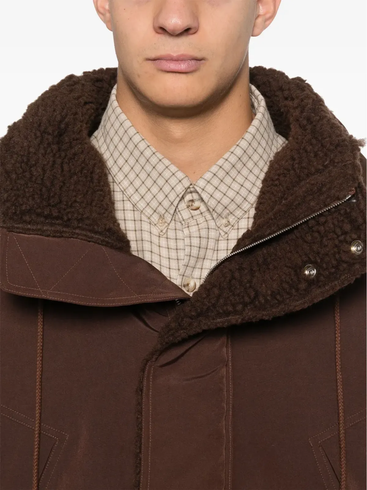 BLUEMARBLE Cup jacket - Brown - 画像5