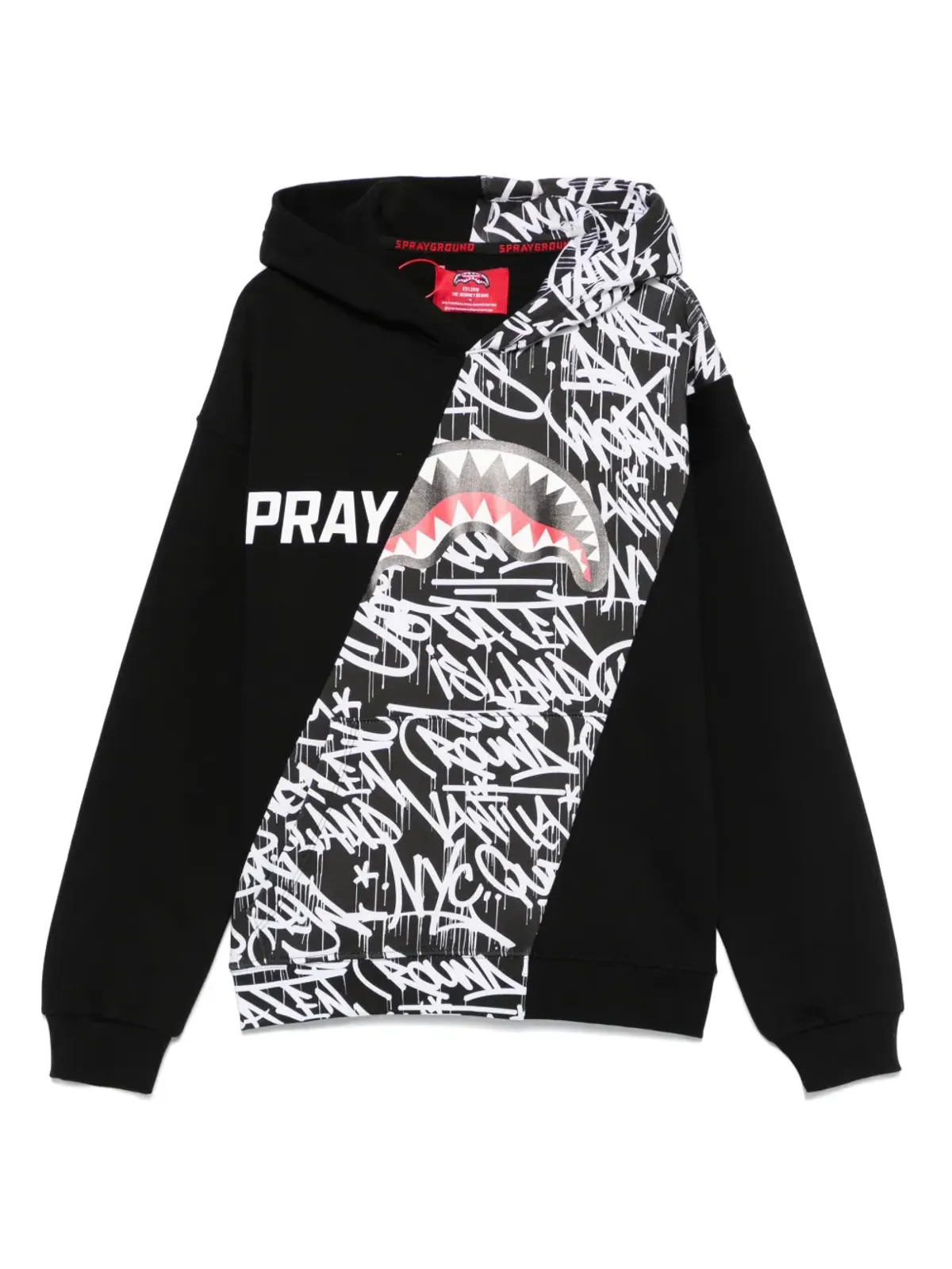 sprayground kid ディアゴナル・スプリット・レースウェイ・フーディー - 画像1