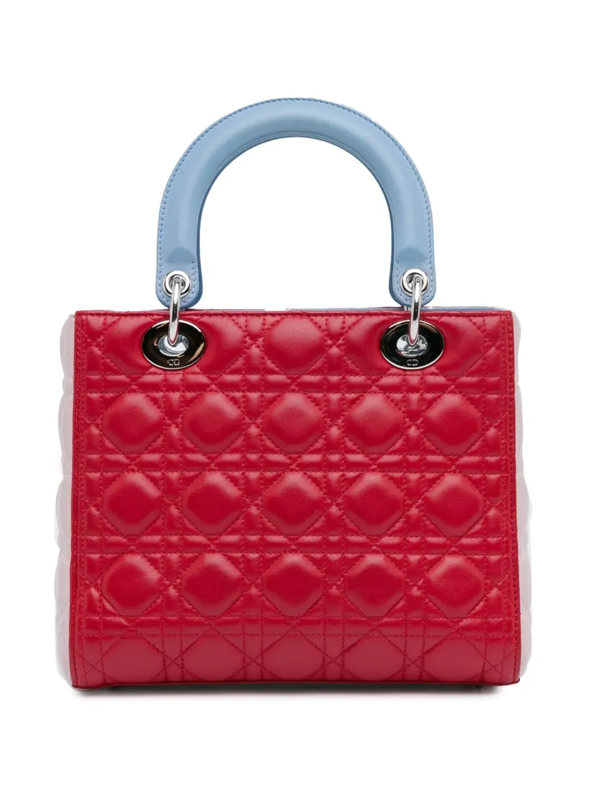 ビンテージ Christian Dior レディ Dior サッチェル レッド - 画像2