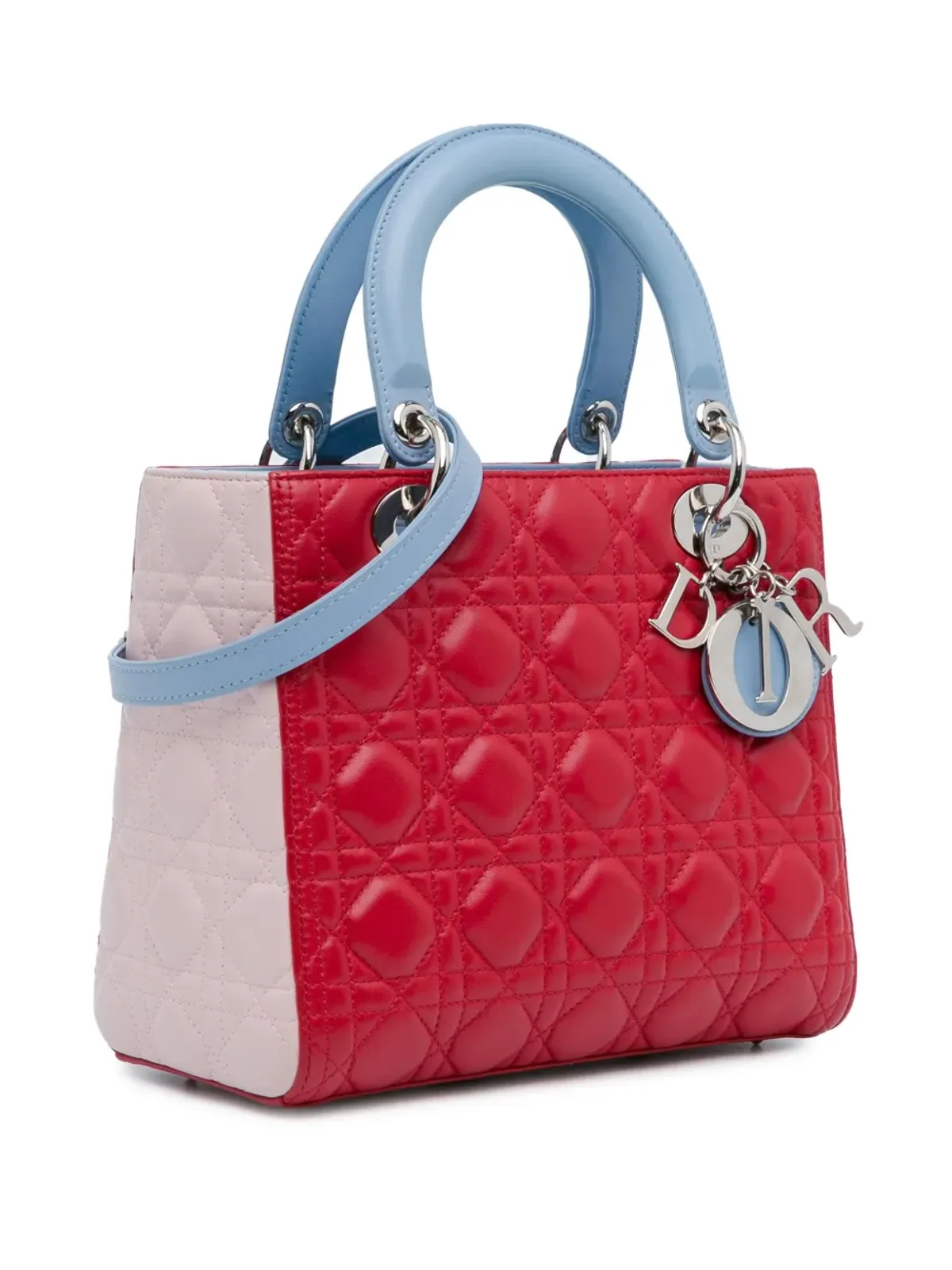 ビンテージ Christian Dior レディ Dior サッチェル レッド - 画像3