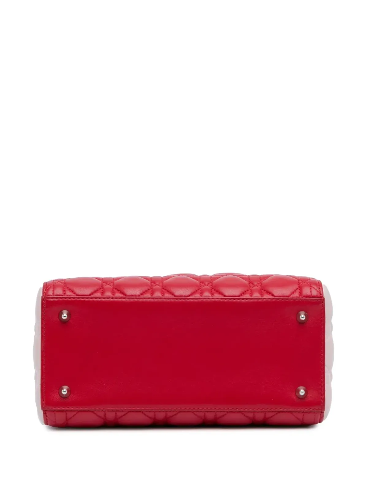 ビンテージ Christian Dior レディ Dior サッチェル レッド - 画像4