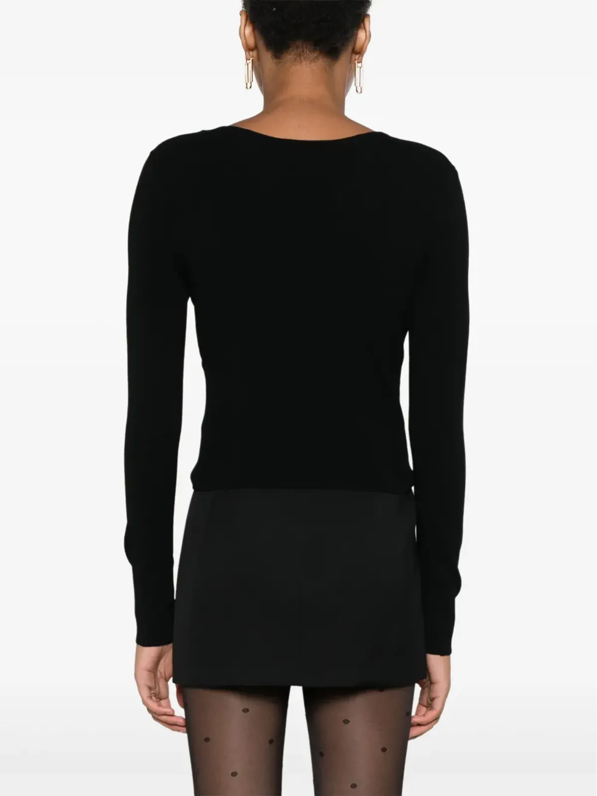 TWINSET カットアウトディテール セーター - ブラック - 画像4