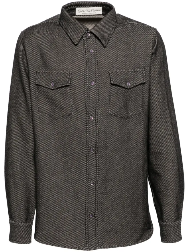 GOD'S TRUE CASHMERE GOD'S TRUE CASHMERE 長袖シャツ - ブラックの商品画像