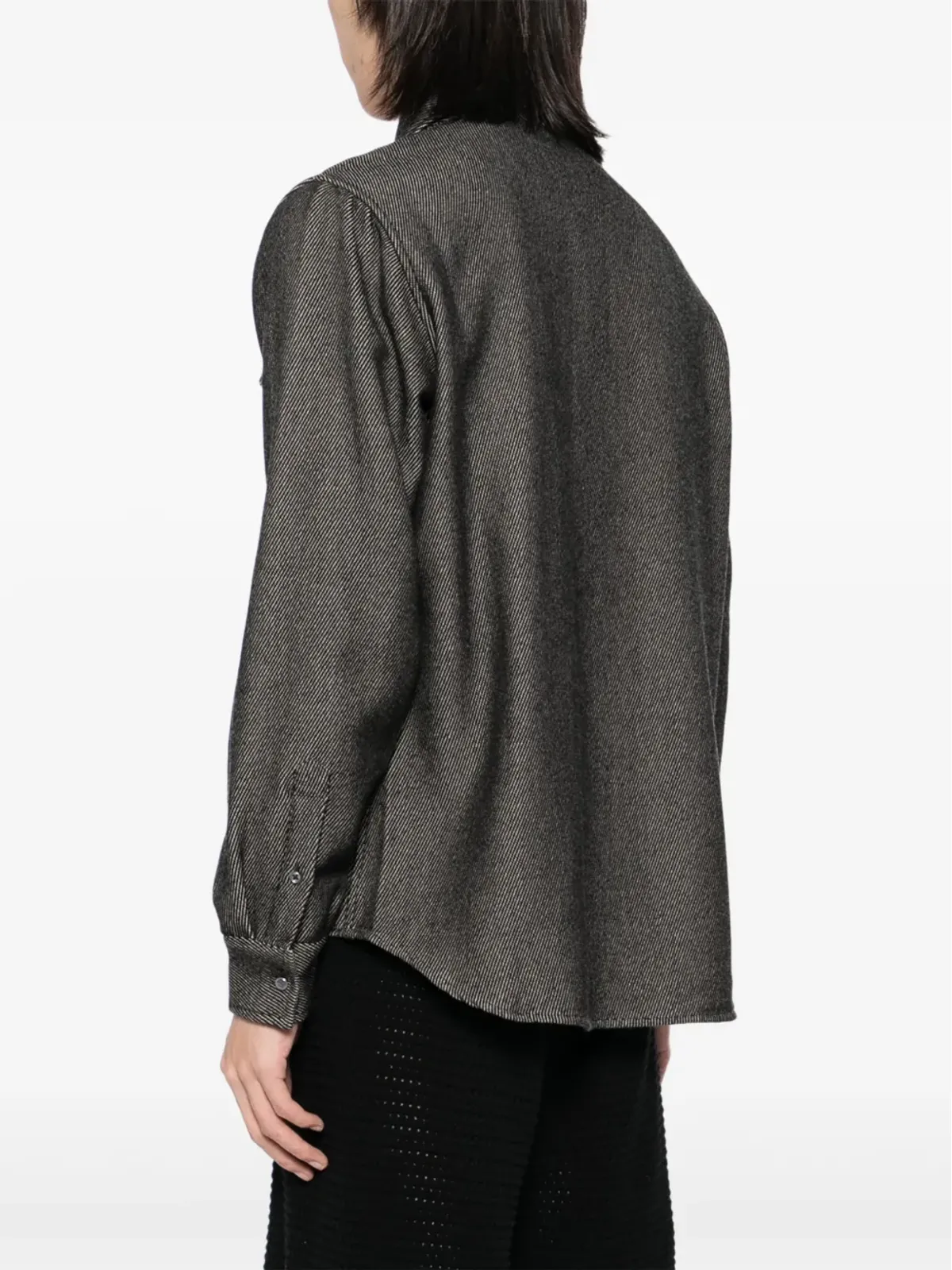 GOD'S TRUE CASHMERE 長袖シャツ - ブラック - 画像4