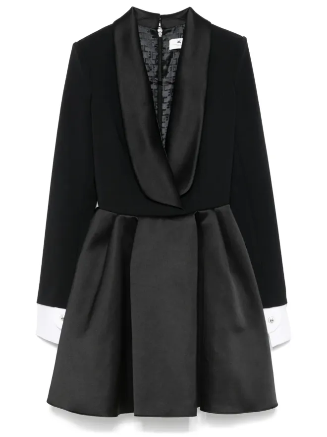 Elisabetta Franchi Elisabetta Franchi プリーツミニドレス - ブラックの商品画像