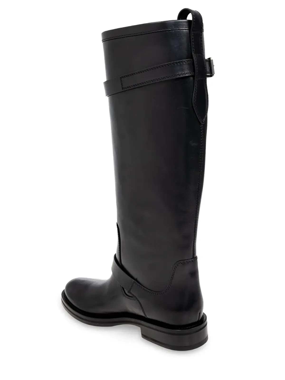 Saint Laurent アーモンドトゥ レザー ブーツ - 画像5