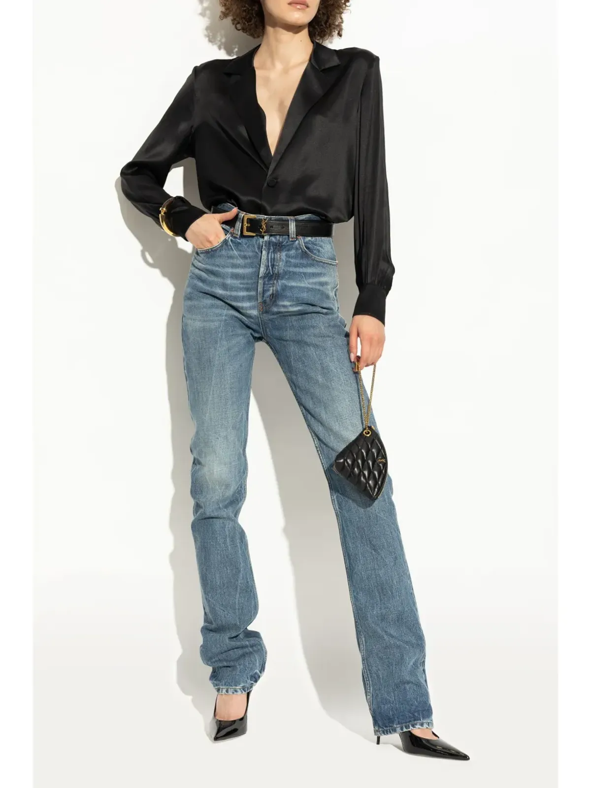 Saint Laurent 90mm Norma パンプス - ブラック - 画像3