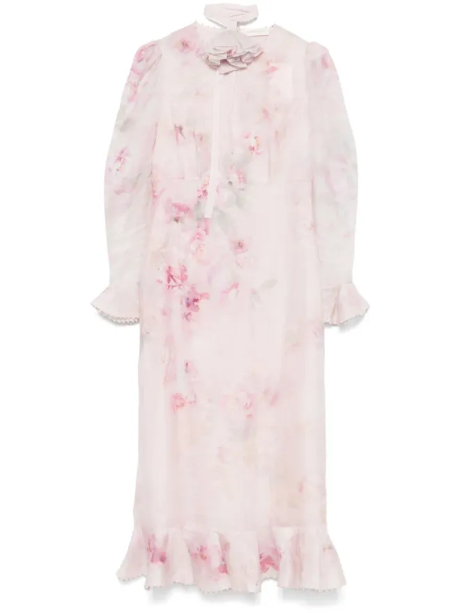 Zimmermann ZIMMERMANN Crush Flower ミディドレス - ピンクの商品画像