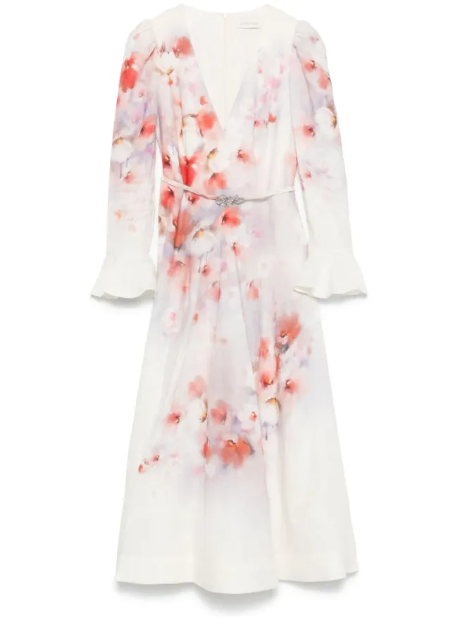 Zimmermann ZIMMERMANN クラッシュ ミディドレスの商品画像