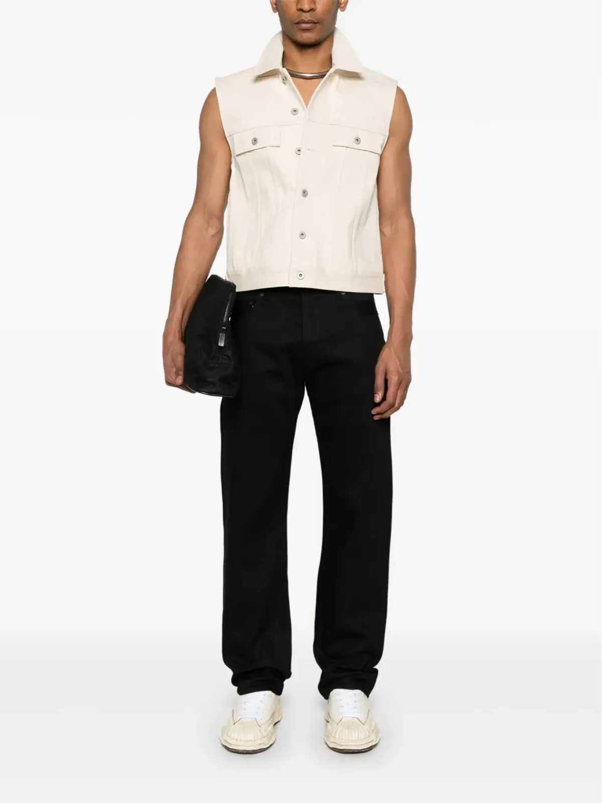 Rick Owens DRKSHDW ノースリーブ トラッカージャケット - 画像2