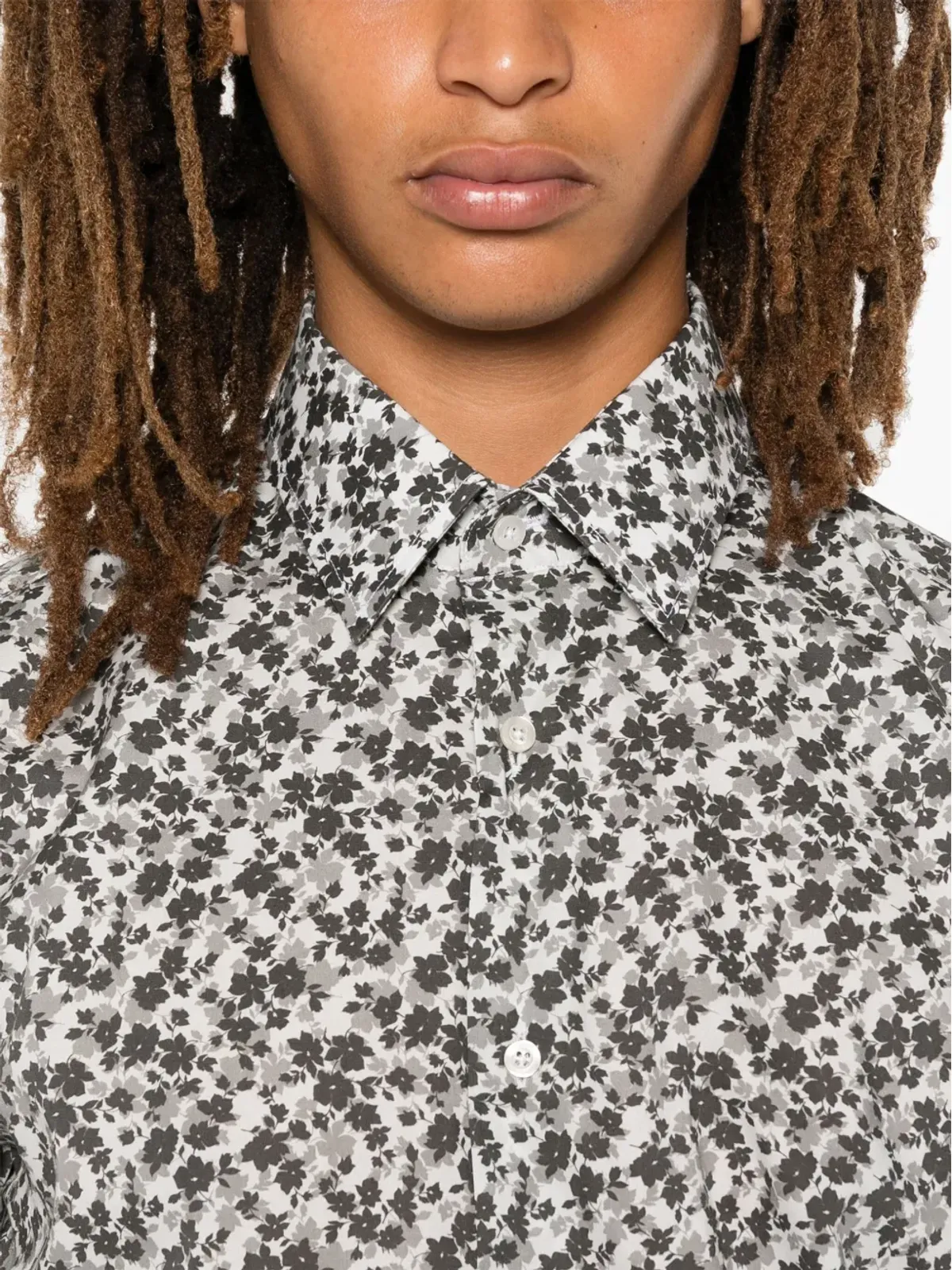 Karl Lagerfeld 花柄プリント シャツ - グレー - 画像5