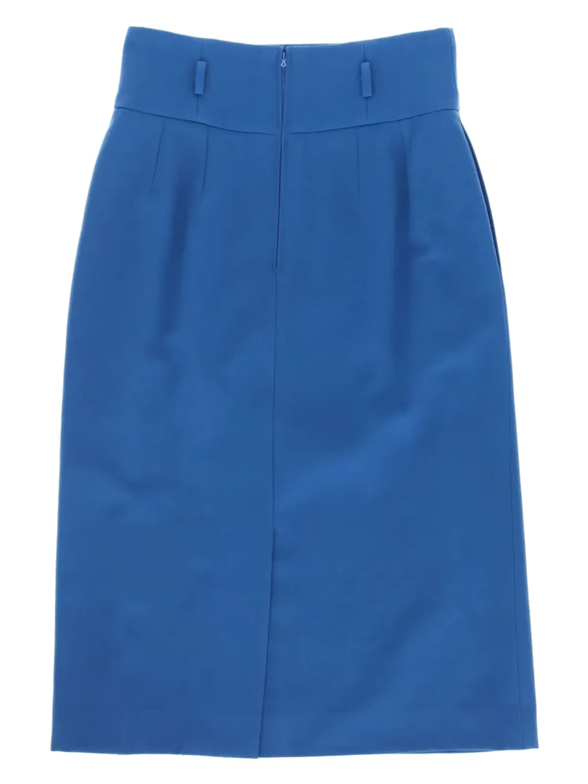 Christian Dior ビンテージ 1970年代プリーツスカート ブルー - 画像2