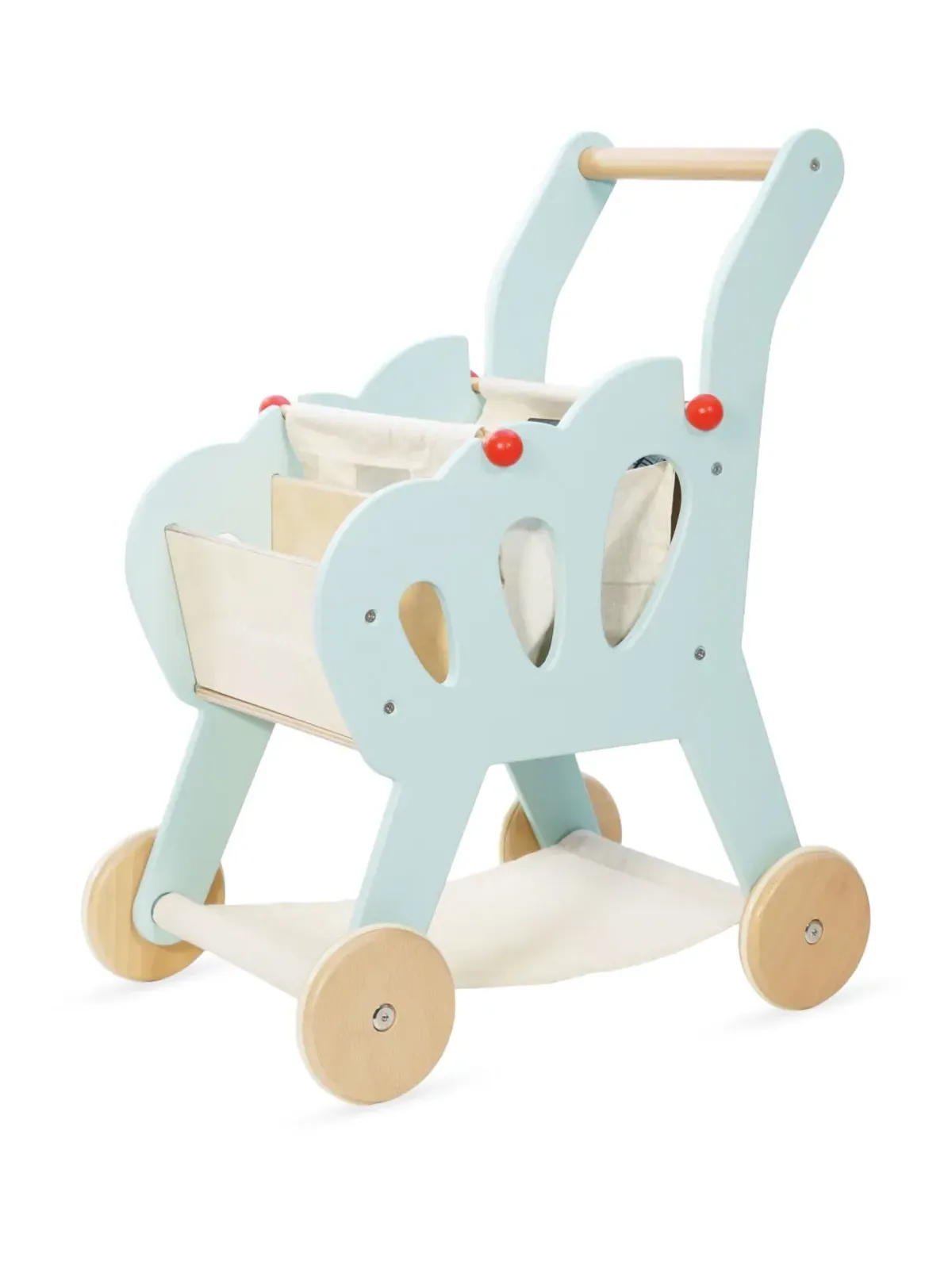 Le Toy Van ショッピンググローサリー トロリー＆バッグセット - ブルー - 画像1