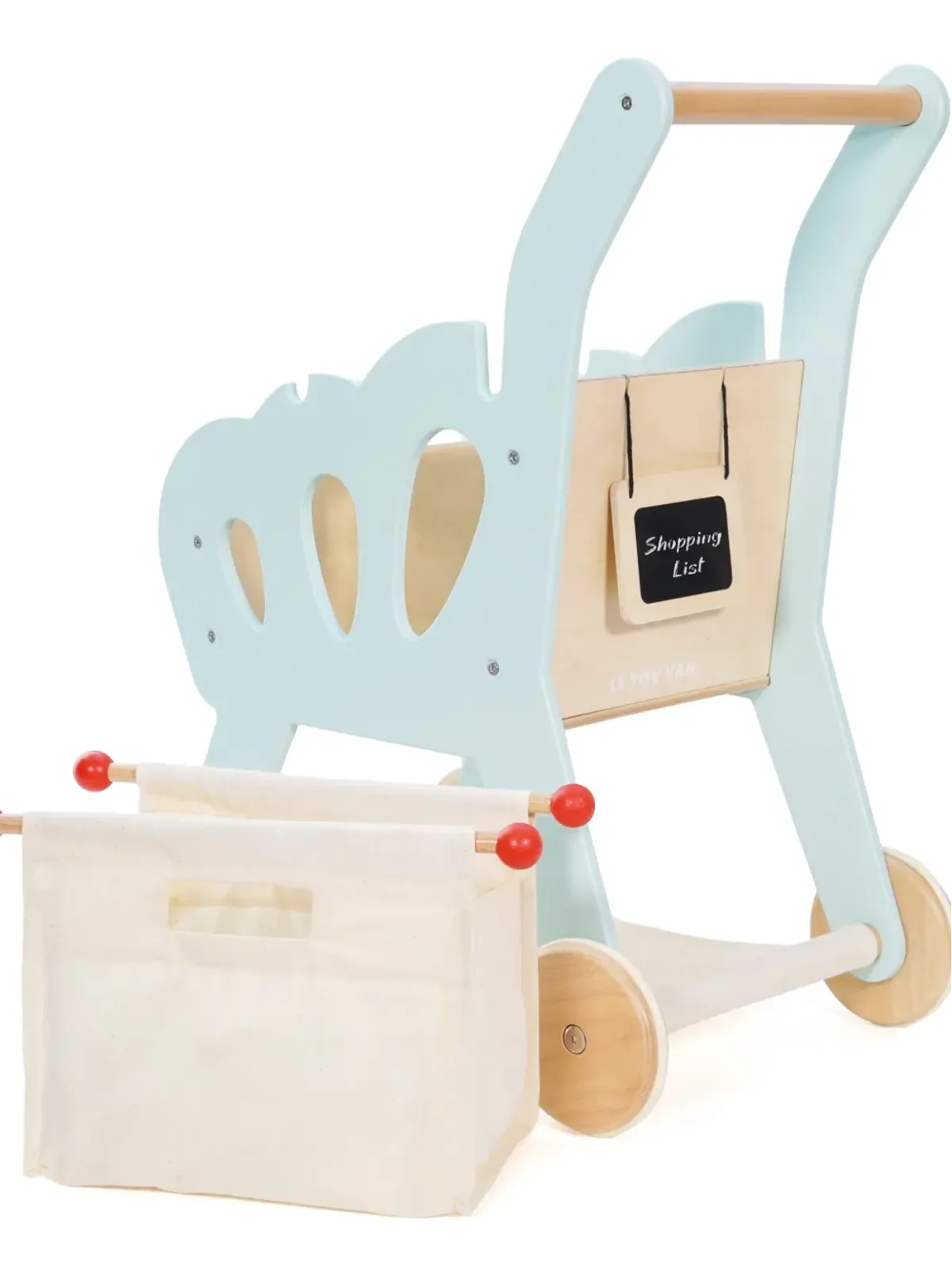 Le Toy Van ショッピンググローサリー トロリー＆バッグセット - ブルー - 画像3