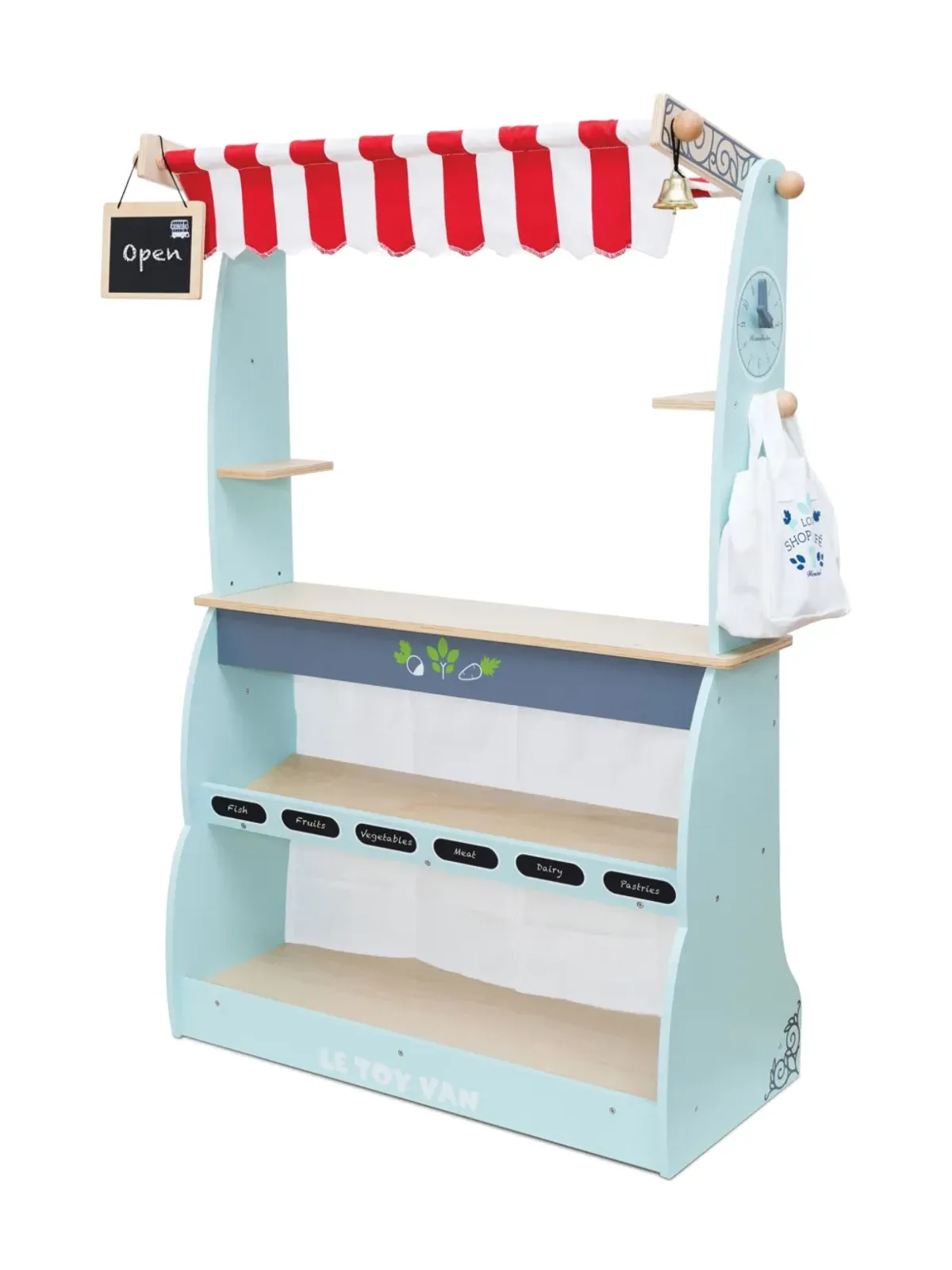 Le Toy Van ショップ＆カフェ・マーケットスタンド ブルー - 画像1