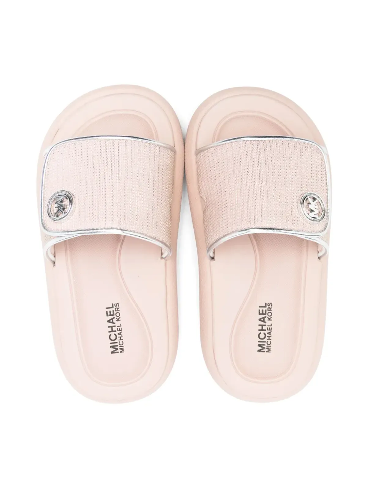 Michael Kors Kids ロゴプレートスリッパ - 画像3