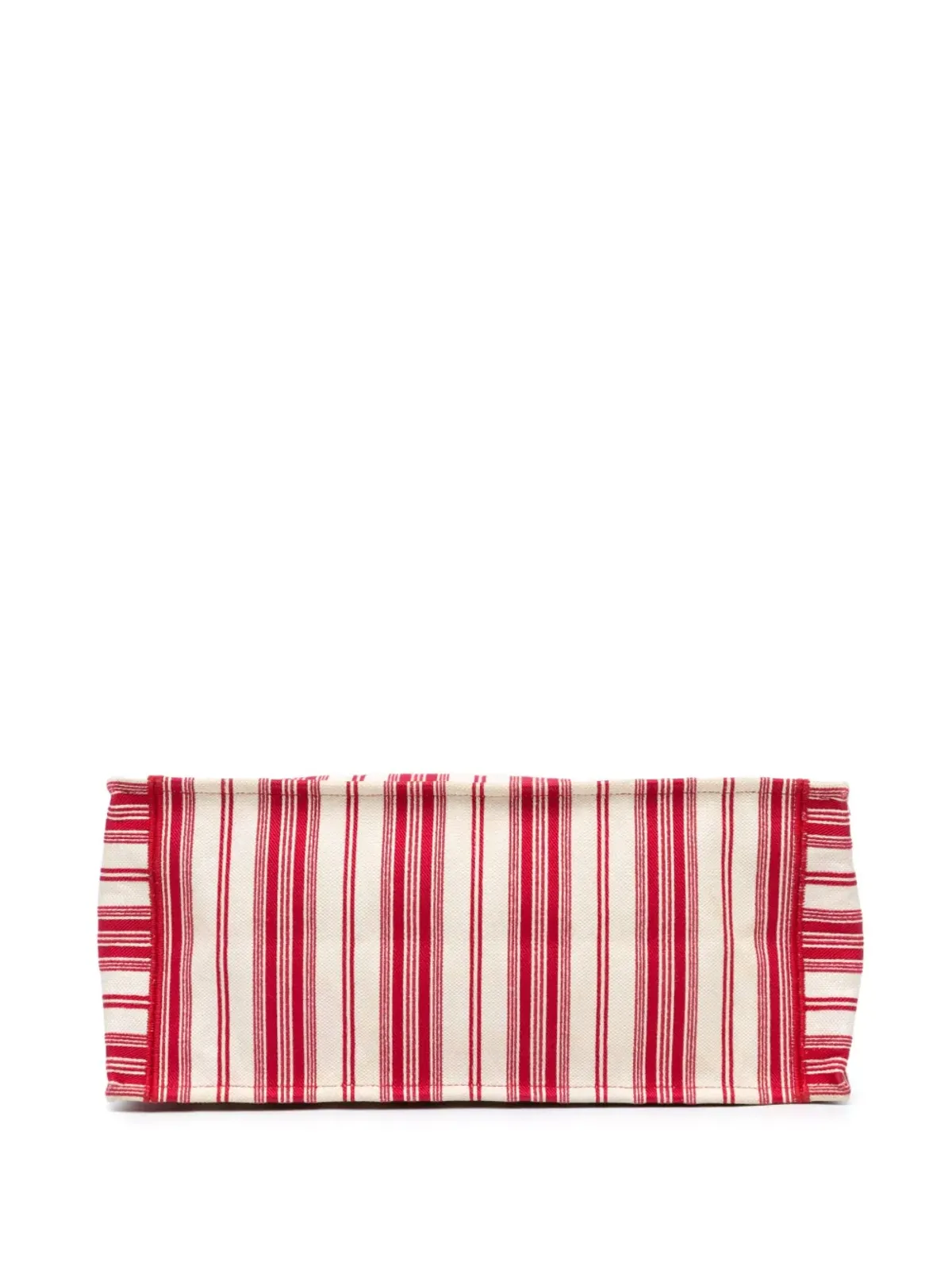 Christian Dior ビンテージ 大きめストライプ入りブックトートバッグ レッド - 画像3