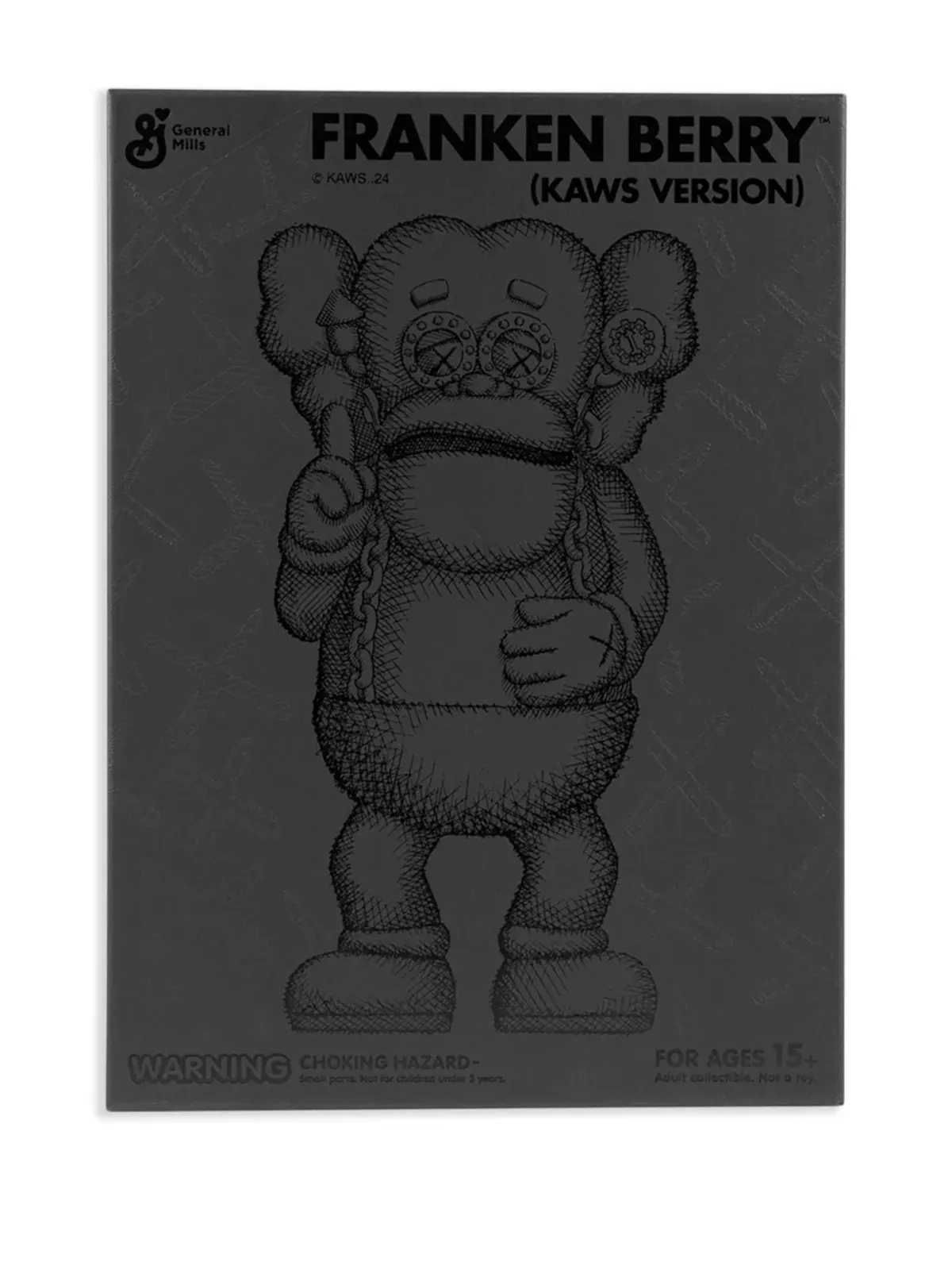 KAWS シリアルモンスターズ フランケンベリー ブラック フィギュア - 画像4