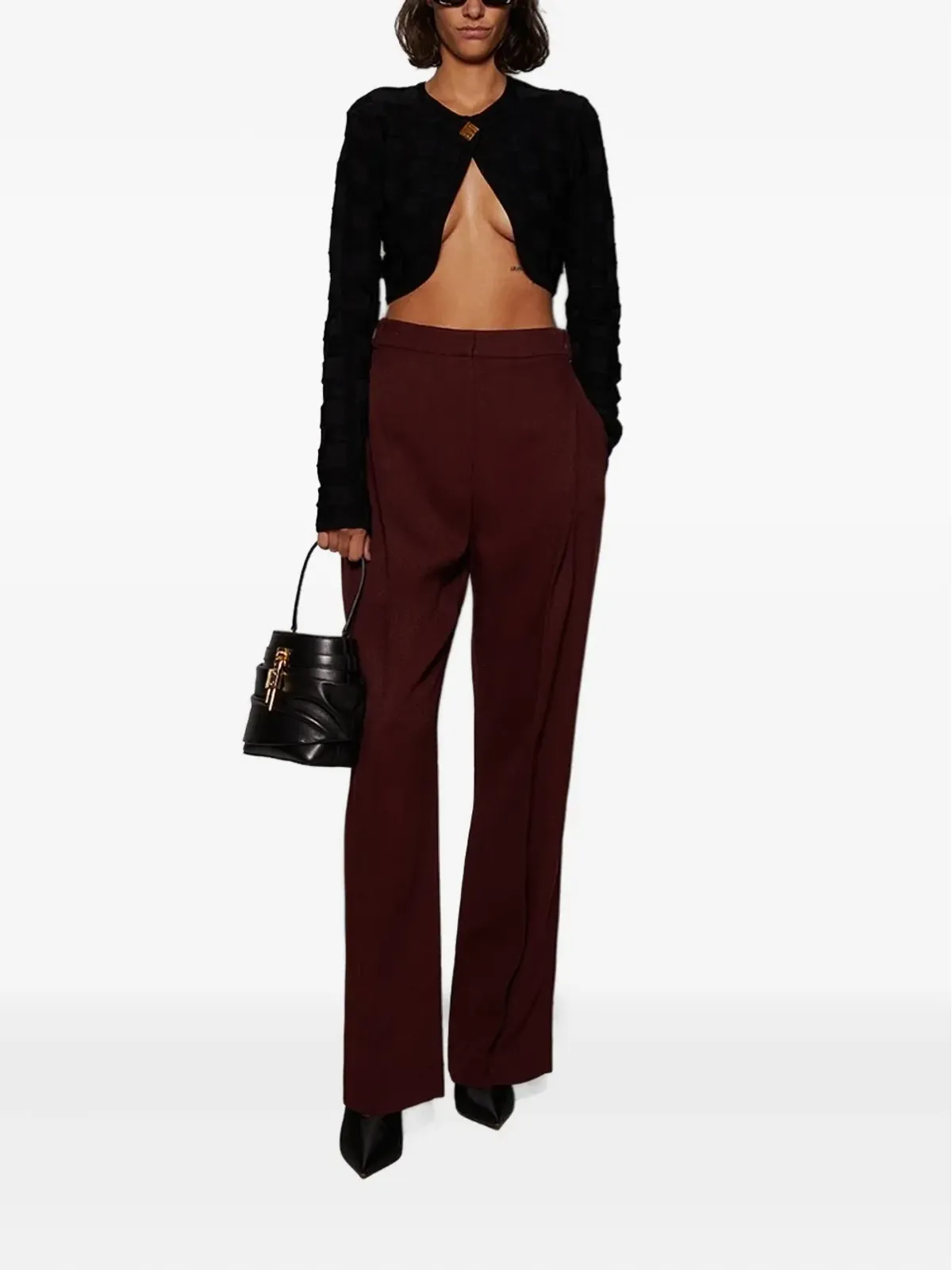 TOVE Tijen knitted cardigan - Black - 画像2