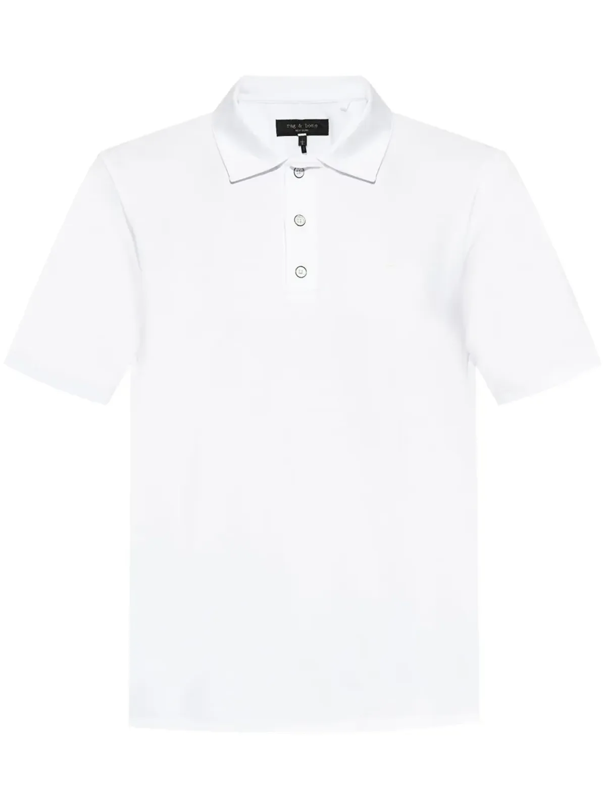 rag & bone Pima cotton polo shirt - ホワイト - 画像1