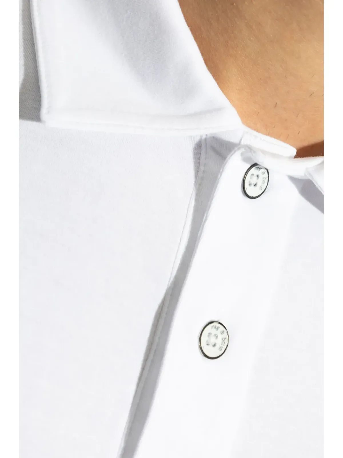 rag & bone Pima cotton polo shirt - ホワイト - 画像5