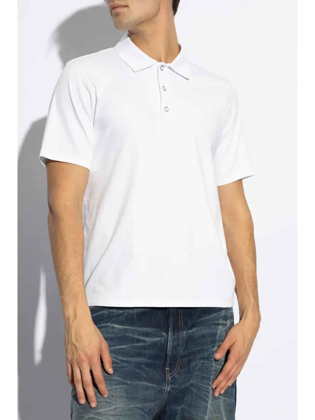 rag & bone Pima cotton polo shirt - ホワイト - 画像3