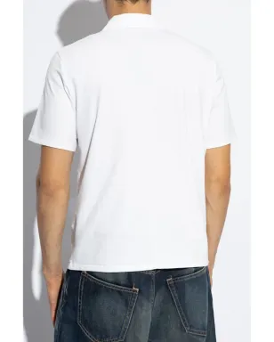 rag & bone Pima cotton polo shirt - ホワイト - サムネイル4