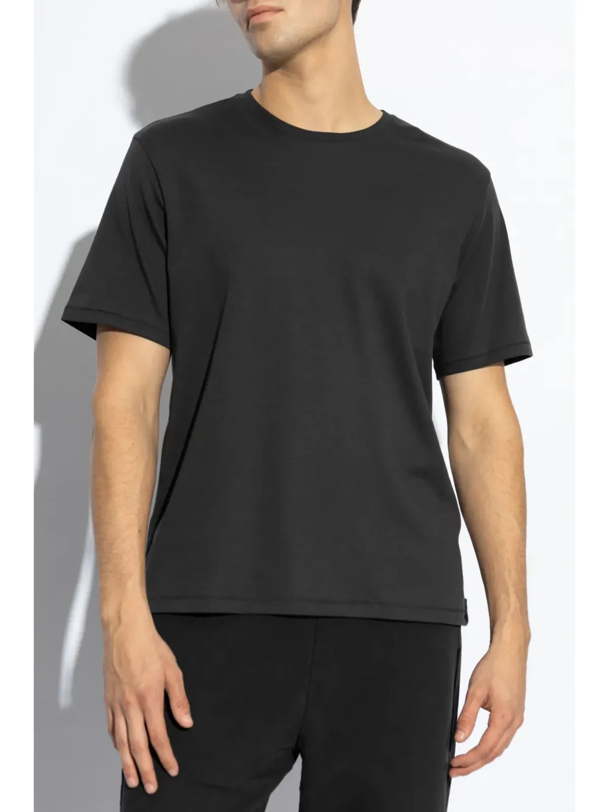 rag & bone ピマコットンTシャツ ブラック - 画像3