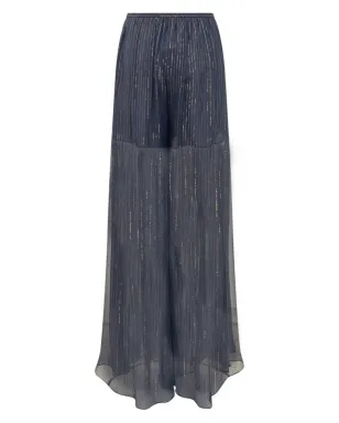 Rochas メタリック糸入りフレアパンツ - サムネイル2