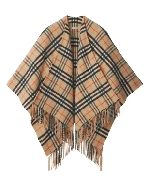 Burberry チェック柄ケープ - サムネイル1