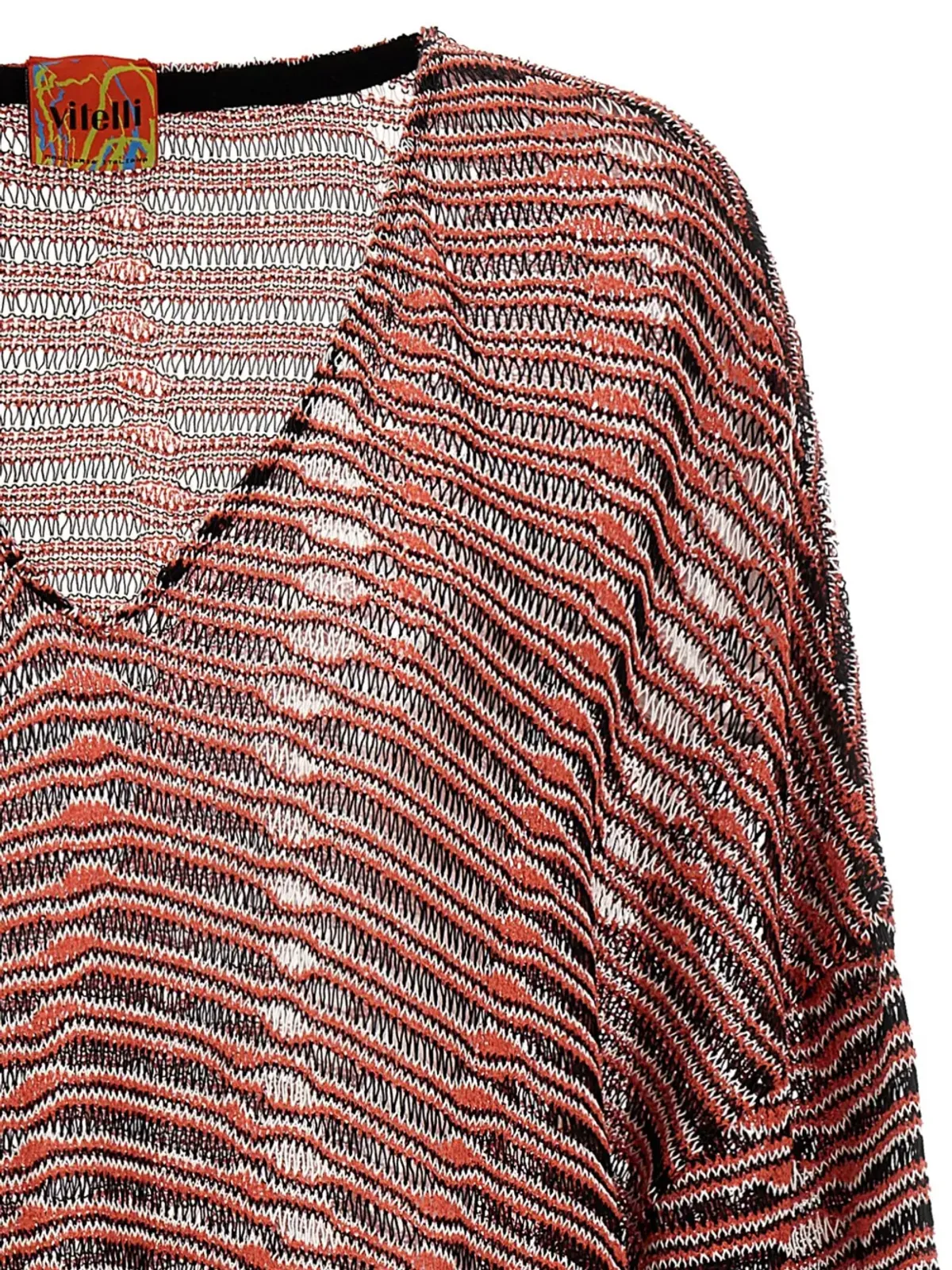 VITELLI Wave Jacquardセーター - ブラウン - 画像3