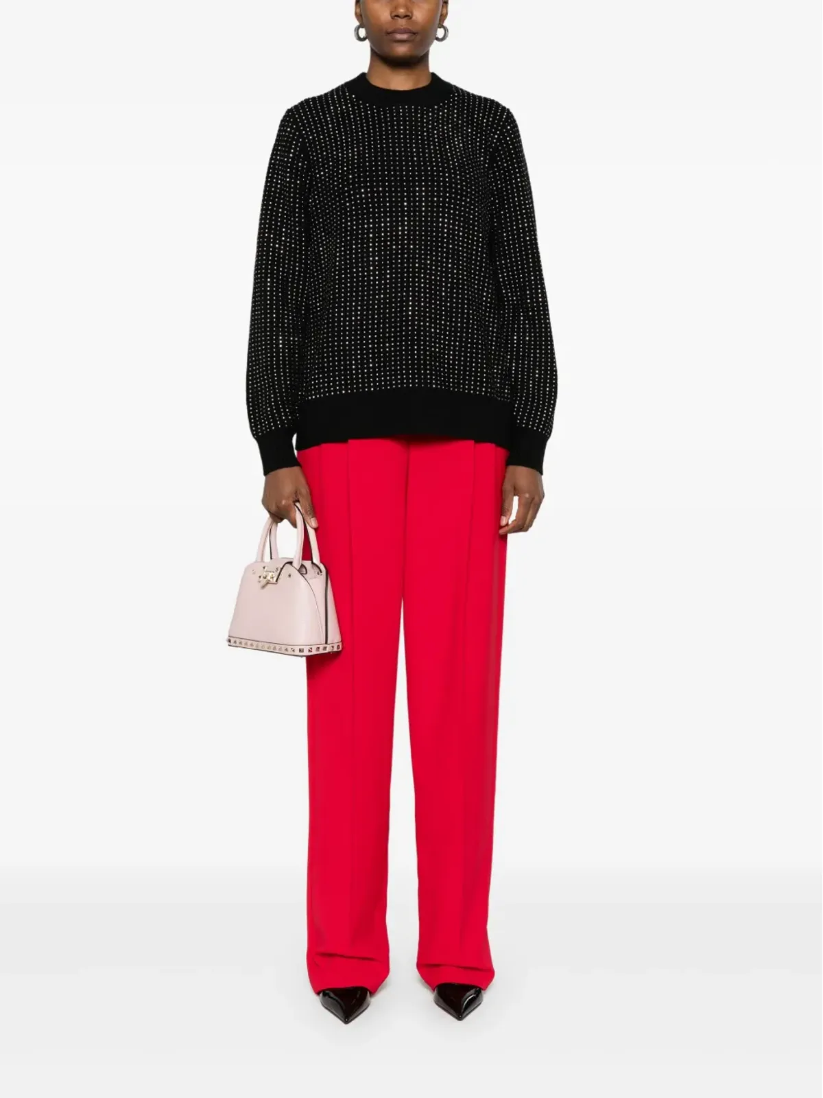 Elisabetta Franchi クレープパンツ - レッド - 画像2