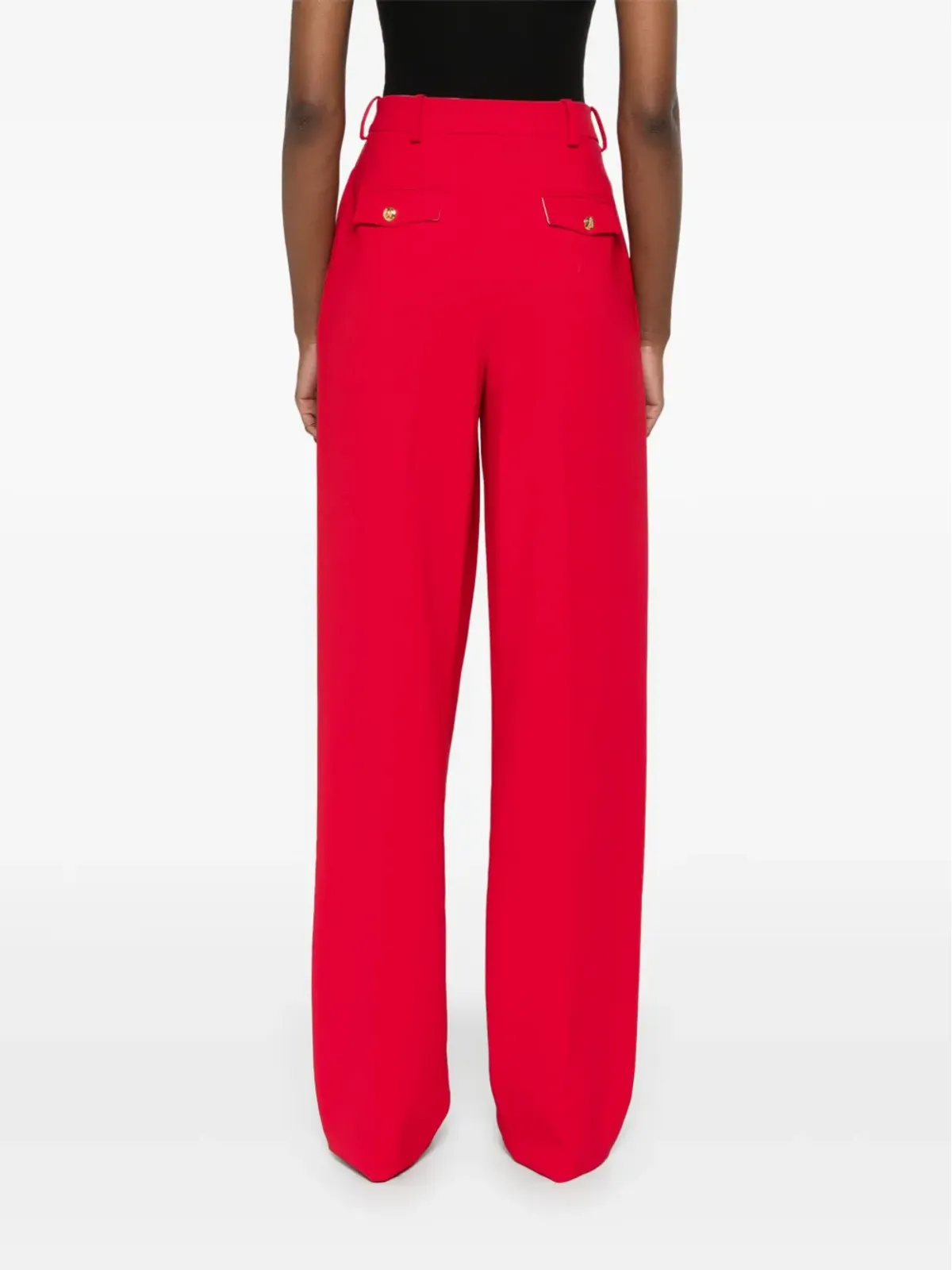 Elisabetta Franchi クレープパンツ - レッド - 画像4